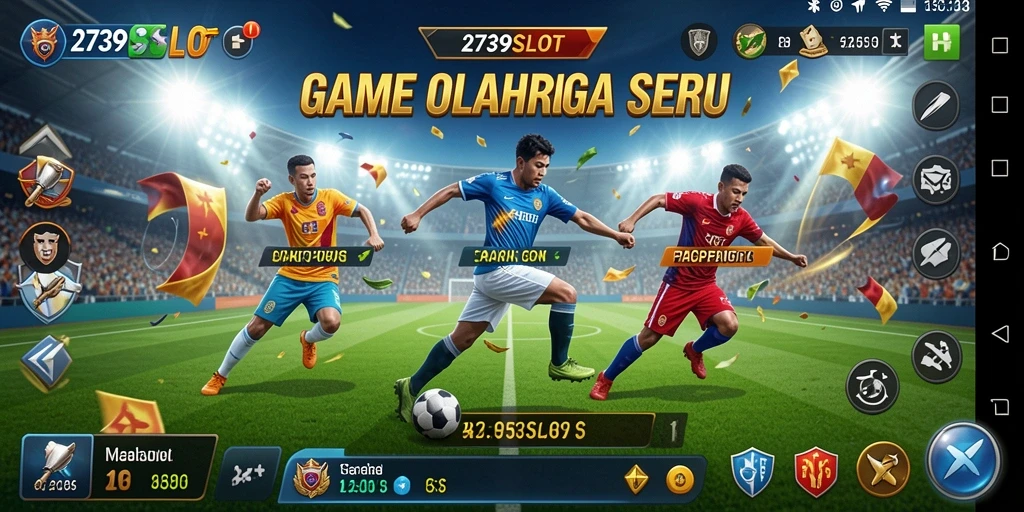 Tangkapan layar <strong>2739SLOT</strong> menampilkan aksi olahraga yang mendebarkan dan gameplay yang interaktif.