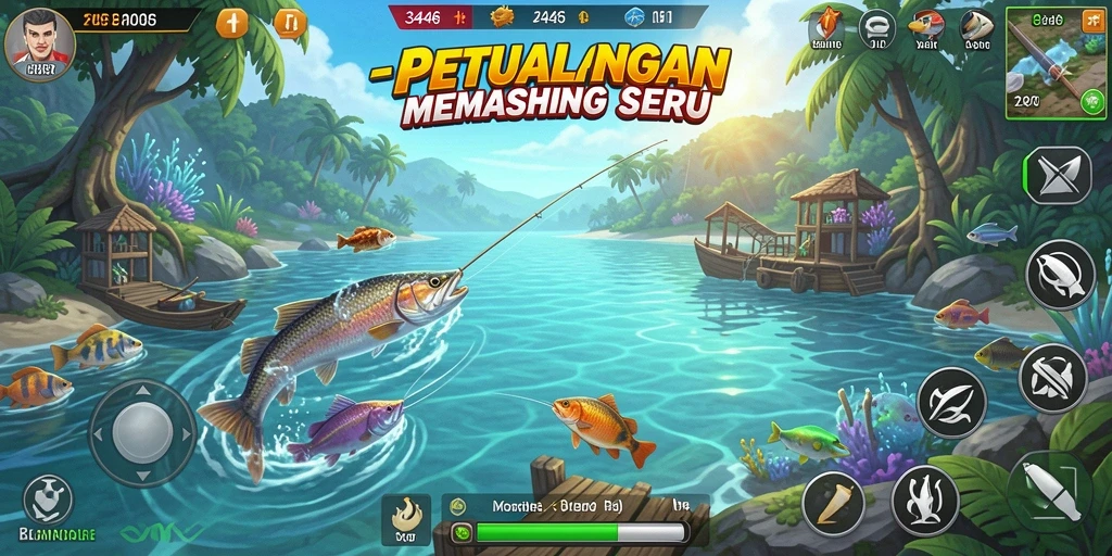 Screenshot gameplay <strong>3446</strong> dengan suasana memancing yang menakjubkan.