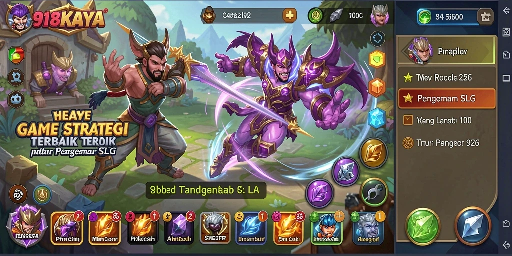 Tampilan permainan SLG yang menarik dan mendebarkan.