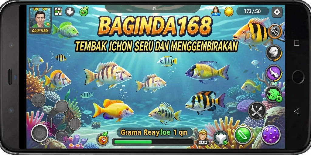 Gameplay seru BAGINDA168 saat menembak ikan dengan grafis menarik.