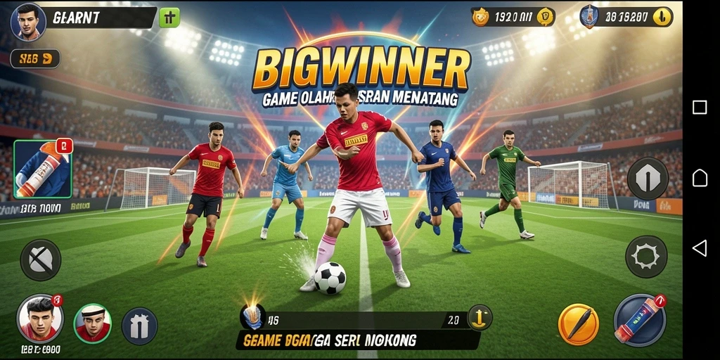 Tampilan gameplay seru dan interaktif dari BIGWINNER yang menghadirkan olahraga terbaik.