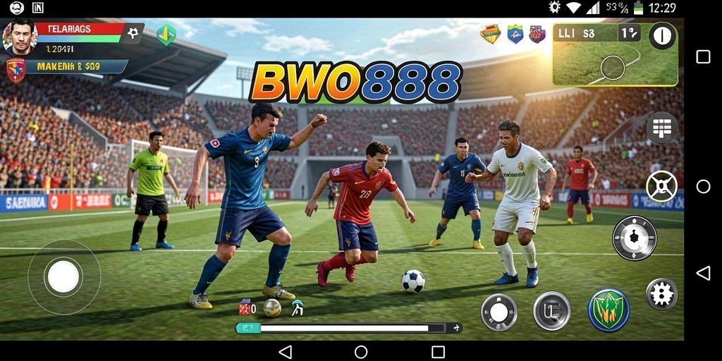 Tangkapan layar dari gameplay BWO888 yang penuh aksi olahraga.