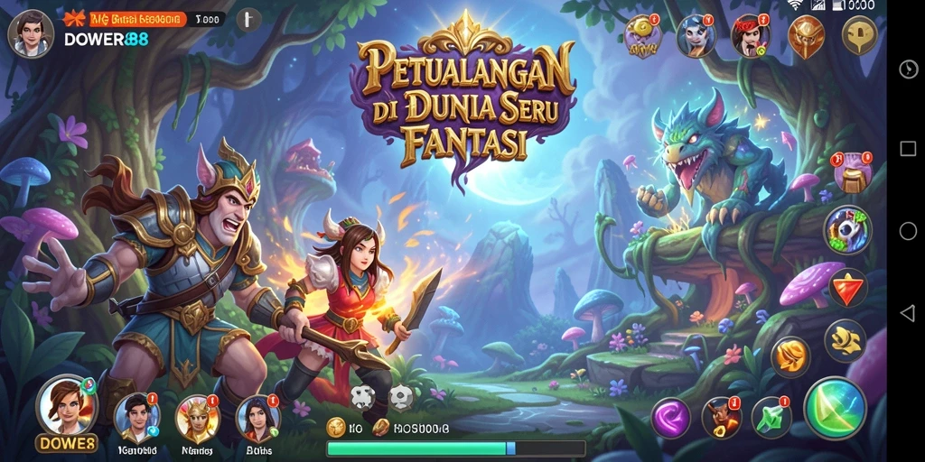 Tampilan gameplay DOWER88 yang mendebarkan dan penuh petualangan.