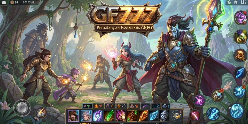 Tampilan gameplay ARPG yang menegangkan dan mendebarkan.