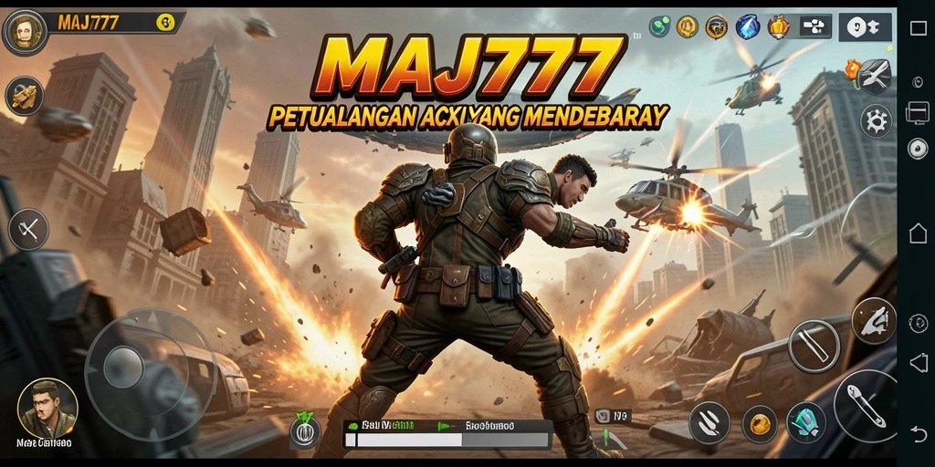 Tampilan aksi mendebarkan dari gameplay MAJ777 yang seru.