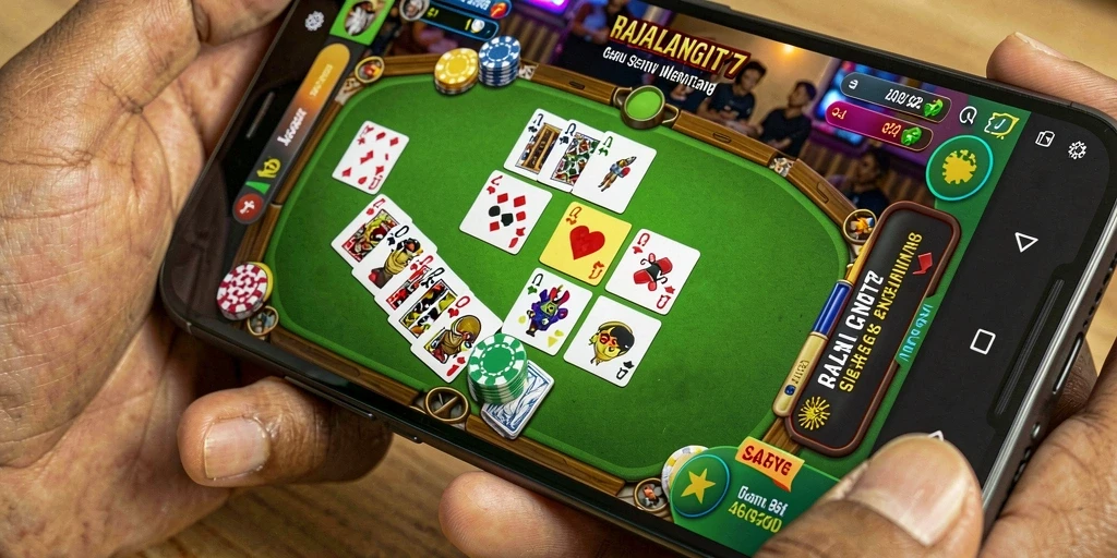 Tampilan gameplay seru dalam RAJALANGIT77 yang menampilkan keseruan Gaple.