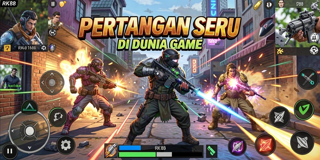 Tangkapan layar menampilkan aksi pertarungan yang mendebarkan di RK88.