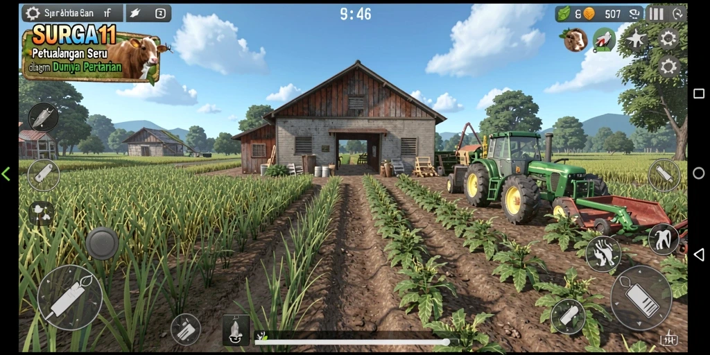 Tampilan menarik dalam gameplay pertanian yang seru di SURGA11.