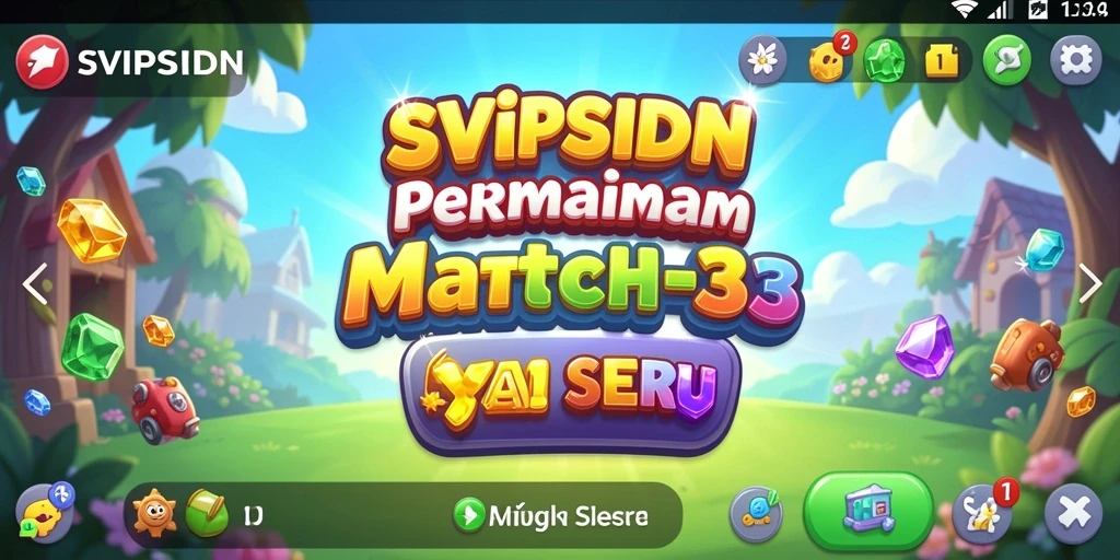 Gameplay menarik SVIPSIDN yang penuh tantangan Match-3.
