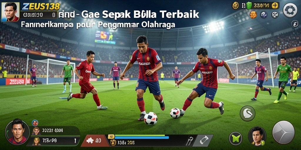Tampilan gameplay <strong>ZEUS138</strong> menampilkan pertandingan sepak bola yang mendebarkan.